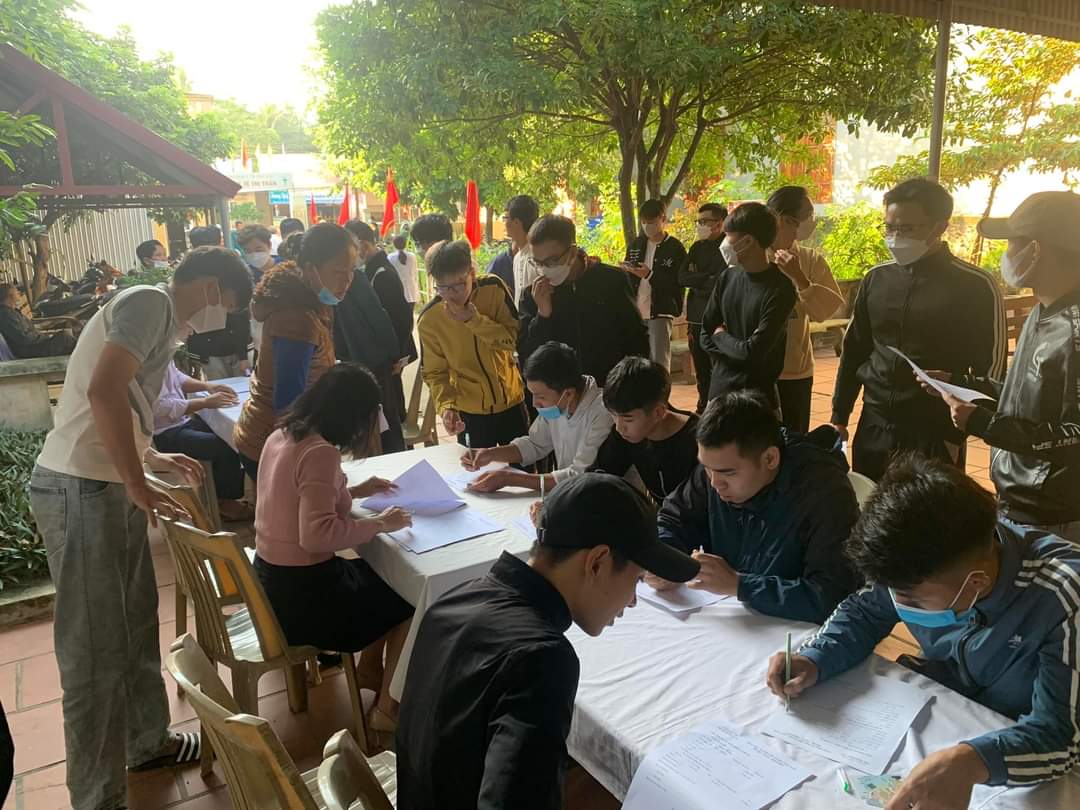 Thị trấn Hậu Lộc tổ chức sơ khám tuyển NVQS năm 2023